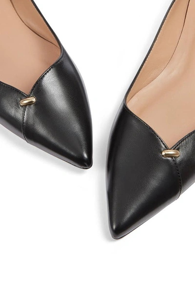 Lk Bennett Cally Pointed Toe Flat In Black