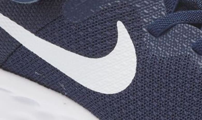 Shop Nike Kids' Revolution Sneaker In Navy/ White/ Pewter