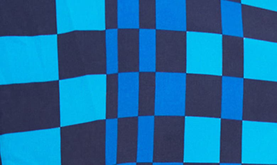 Beach Riot Atticus Moisture Wicking Pullover Jacket In Imperial Blue Check