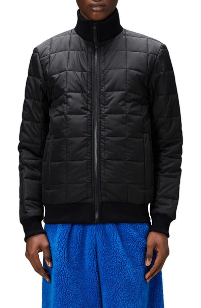 Shop Rains Liner Quilted Jacket In Black