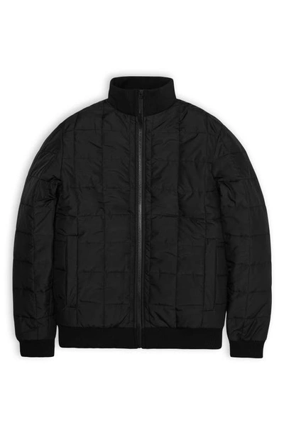 Shop Rains Liner Quilted Jacket In Black