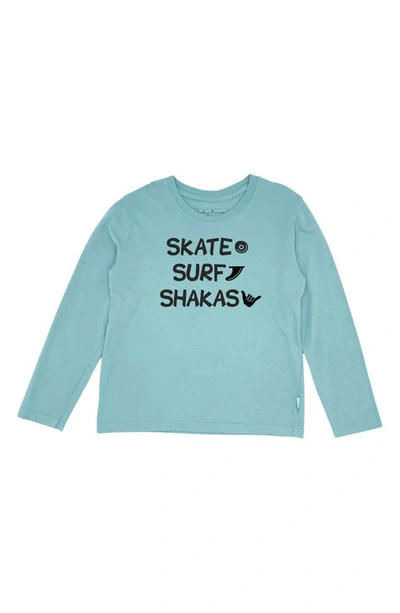 Shop Feather 4 Arrow Skate Surf Shakas Long Sleeve Graphic T-shirt In Green
