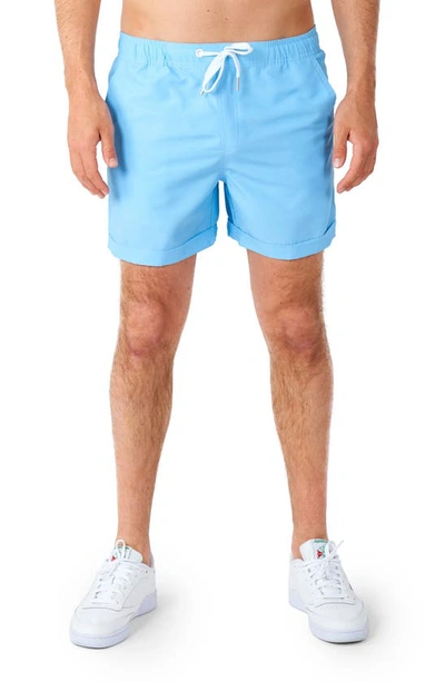 Shop Opposuits Cool Blue Short Sleeve Camp Shirt & Drawstring Shorts Set