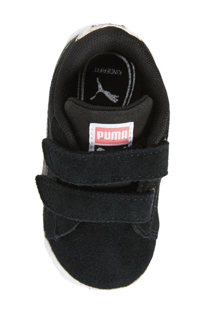 Shop Puma Kids' Suede Classic Sneaker In  Black- Silver