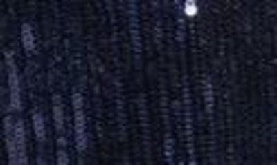 Black Halo Lena Sequin Strapless Jumpsuit In Blue