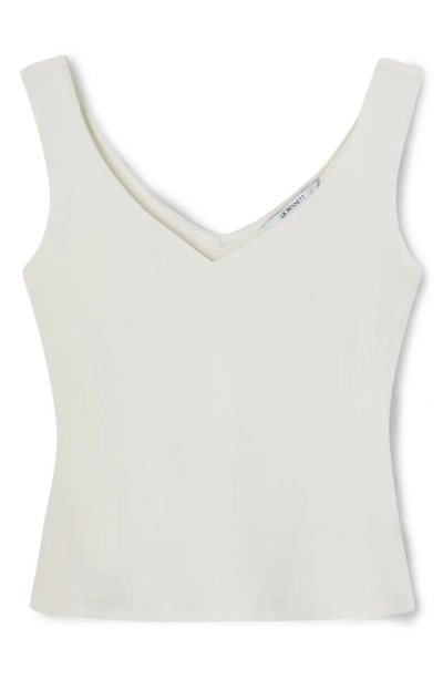 Shop Lk Bennett Athena V-neck Tank Top In Ivory