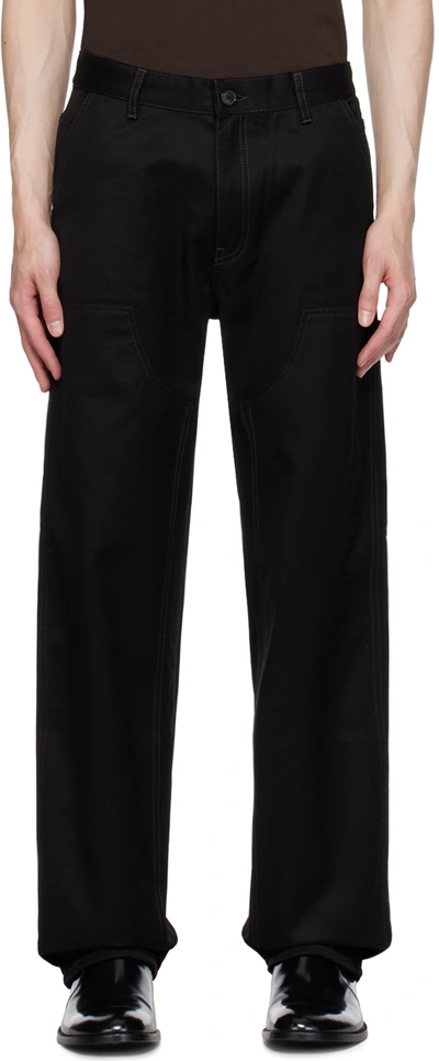 Shop Filippa K Black Relaxed-fit Trousers