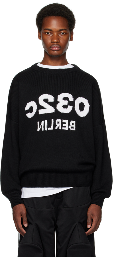 Shop 032c Black Selfie Sweater