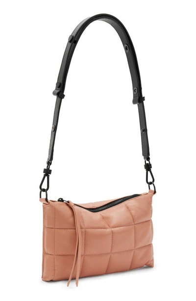 Shop Allsaints Eve Quilted Crossbody Bag In Elasto Pink