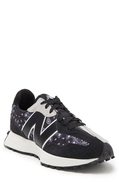 Shop New Balance 327 Sneaker In Black/ Raincloud