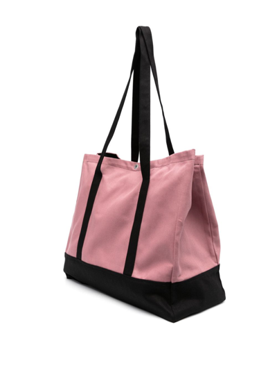 Shop Paccbet Embroidered Rassvet Tote Bag In Pink