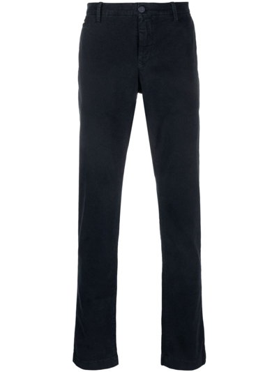 Shop Jacob Cohen Slim-cut Chino Trousers In Blue