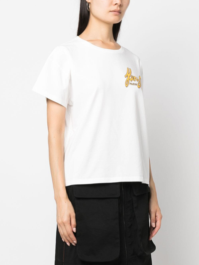 Shop Kenzo Logo-print Cotton T-shirt In White