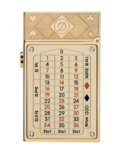 St Dupont Casino Pocket Complication Lighter In Gold