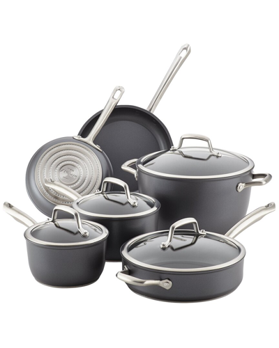 Shop Anolon Accolade Forged Hard-anodized Precision Cookware Set In Beige