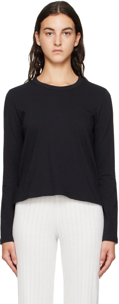 Shop Leset Black Maya Long Sleeve T-shirt In Black (blk)