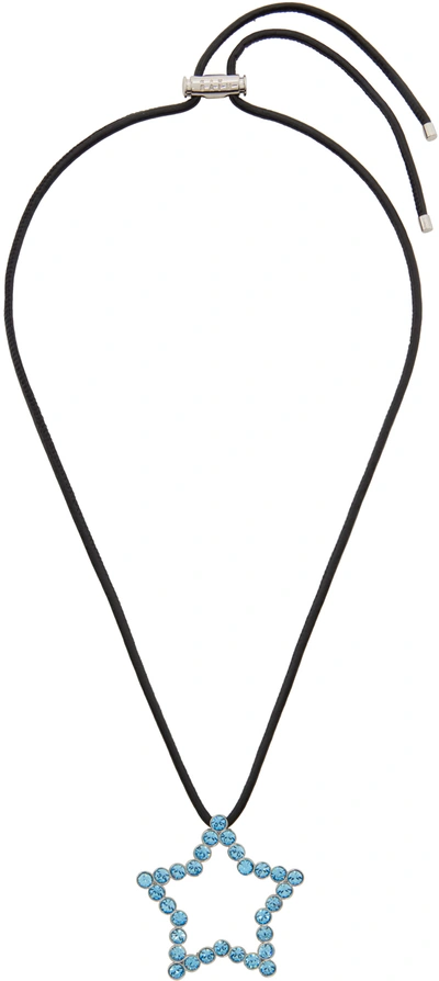 Shop Safsafu Ssense Exclusive Black & Blue Star Necklace