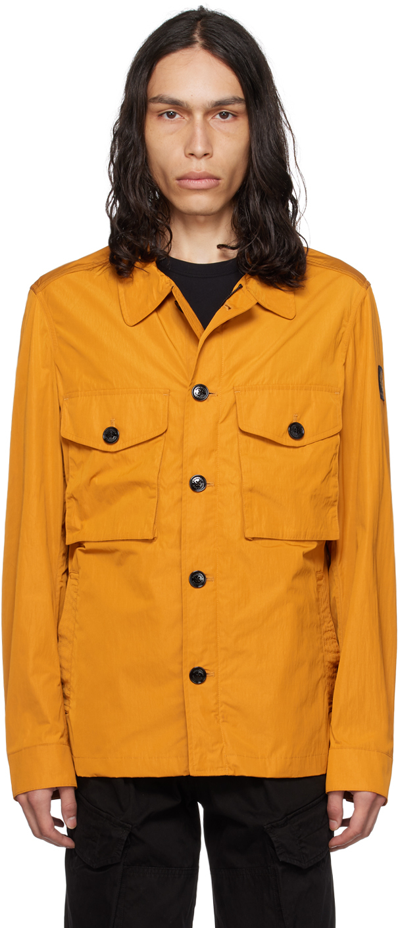 Shop Belstaff Orange Enborne Jacket In Golden Oak