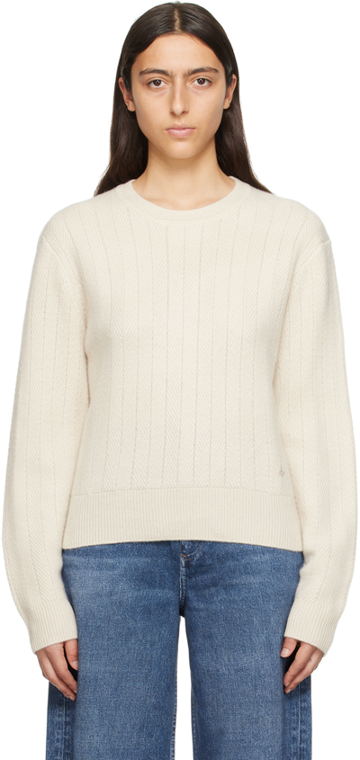 Shop Rag & Bone Off-white Durham Sweater In Ivory
