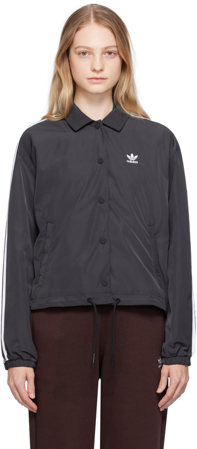 Shop Adidas Originals Black Adicolor Classics Jacket