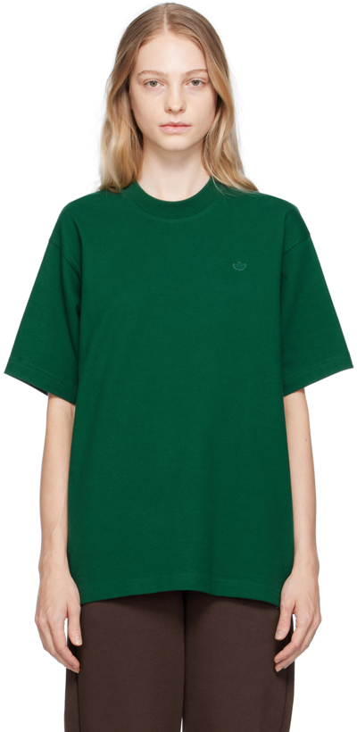 Shop Adidas Originals Green Adicolor Essentials T-shirt In Collegiate Green