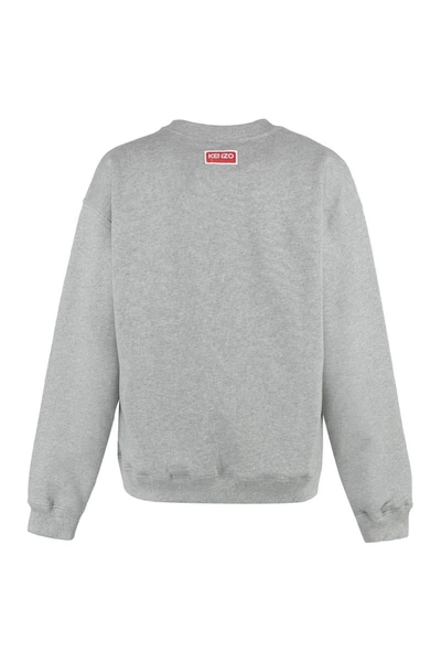 Shop Kenzo Cotton Crew-neck Sweatshirt In Grey