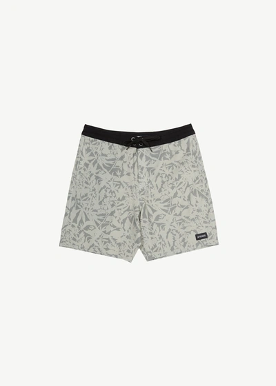 Shop Afends Fixed Waist Boardshorts In Green