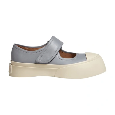 Shop Marni Mary Jane Style Pablo Sneakers In Dolphin