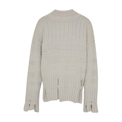 Shop A-cold-wall* Textured Mock Neck Knit In Bone
