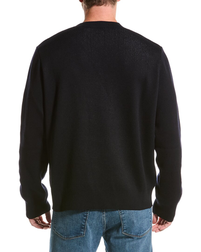 Shop Burberry Wool-blend Sweater In Black