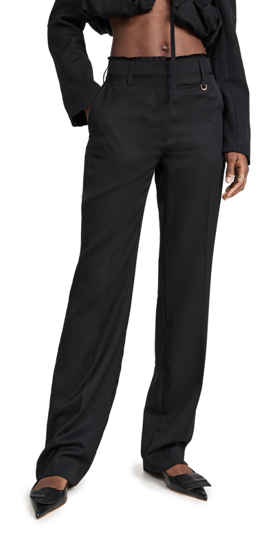 Jacquemus Le Pantalon Ficelle In Black