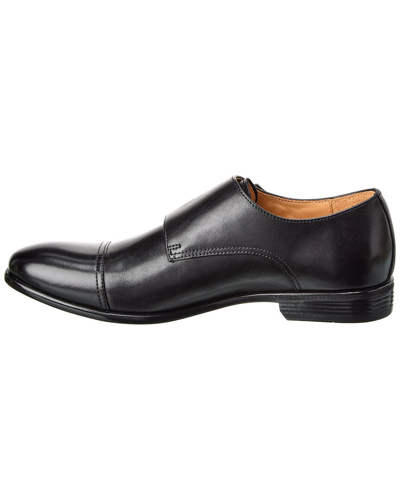 Shop Warfield & Grand Cap Double Monk Leather Oxford In Black