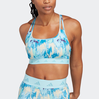 Adidas Originals Women's Adidas Lift Your Mind Powerreact Medium-support Bra  In Multi