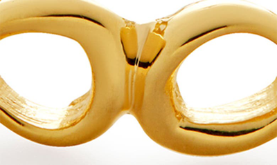 Monica Vinader Gold Nura Open Stacking Ring In 18ct Gold Vermeil