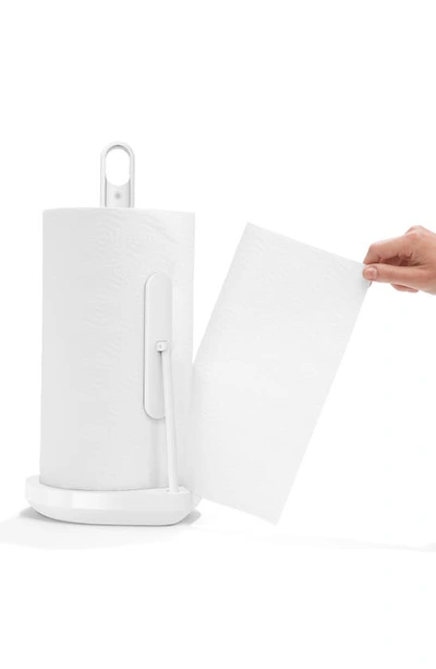 Shop Simplehuman Paper Towel Pump In White Steel