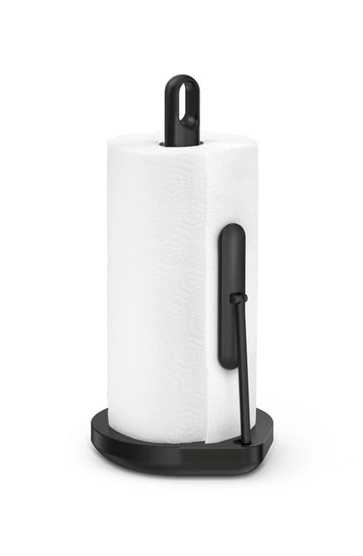 Shop Simplehuman Tension Arm Paper Towel Holder In Matte Black