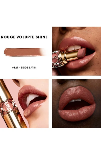 Shop Saint Laurent Rouge Volupté Shine Oil-in-stick Lipstick Balm In 121 Beige Satin