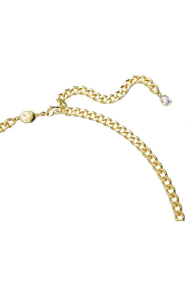 Shop Swarovski Dextera Frontal Necklace In Gold