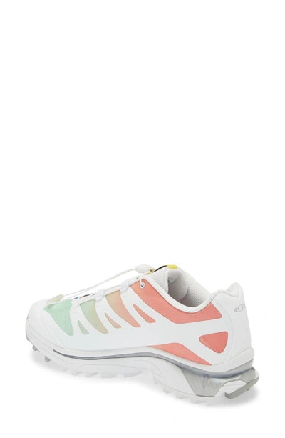 Shop Salomon Xt-4 Og Sneaker In White/ Green Ash/ Coral
