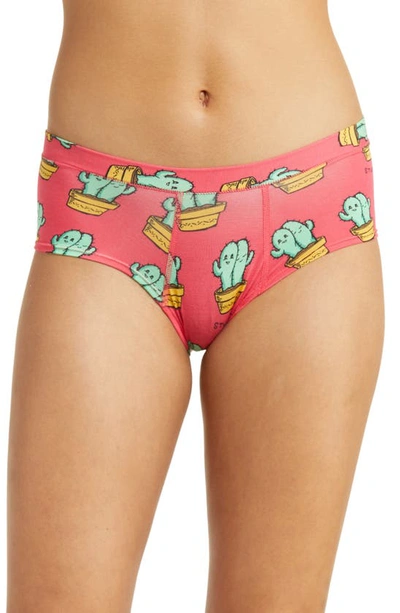 Meundies Feelfree Print Cheeky Briefs In Stuck On You