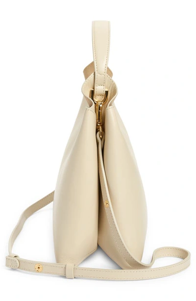 Shop Ree Projects Medium Elieze Leather Shoulder Bag In Beige