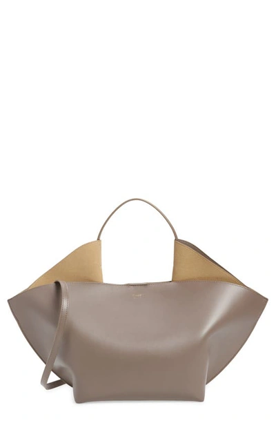 Shop Ree Projects Medium Ann Leather Tote In Ash Brown