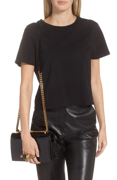Alexander Mcqueen Alexander Mc Queen Jewelled Satchel Mini Leather Crossbody Bag In Black