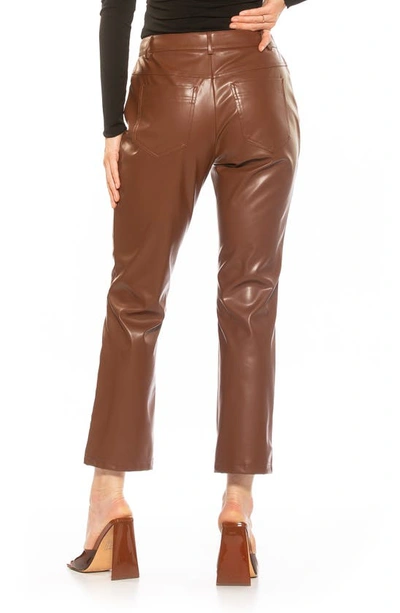 Shop Alexia Admor Mila Faux Leather Pants In Camel