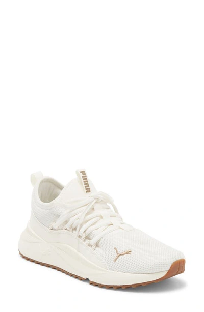 Puma Pacer Future Web Knit Sneaker In Pristine- Gold