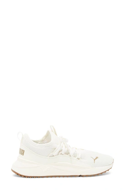 Puma Pacer Future Web Knit Sneaker In Pristine- Gold