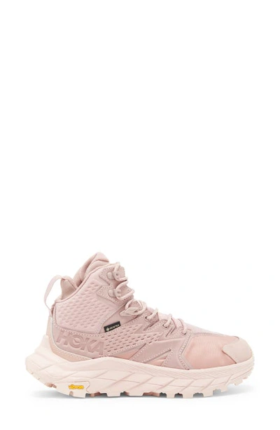 Hoka Anacapa Mid Gore-tex® Waterproof Hiking Shoe In Pale Mauve / Peach Whip