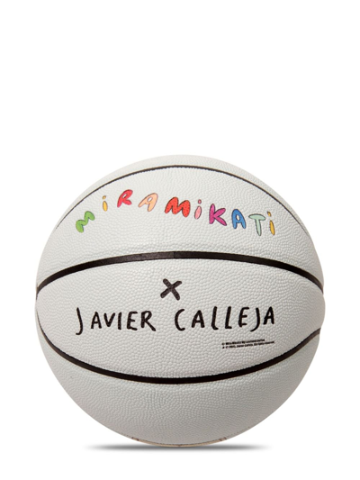 Shop Mira Mikati X Javier Calleja Let's Talk Basket Ball In White