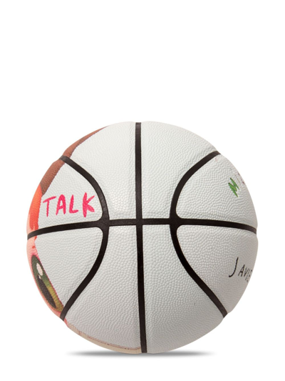 Shop Mira Mikati X Javier Calleja Let's Talk Basket Ball In White