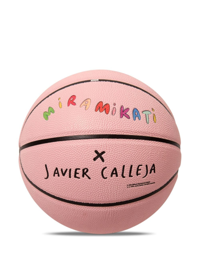 Shop Mira Mikati X Javier Callejja Let's Go Crazy Basket Ball In Pink